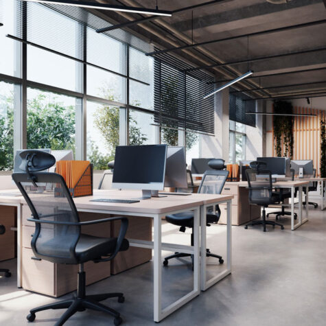Kontor, kontorsplats, öppet landskap i Lund